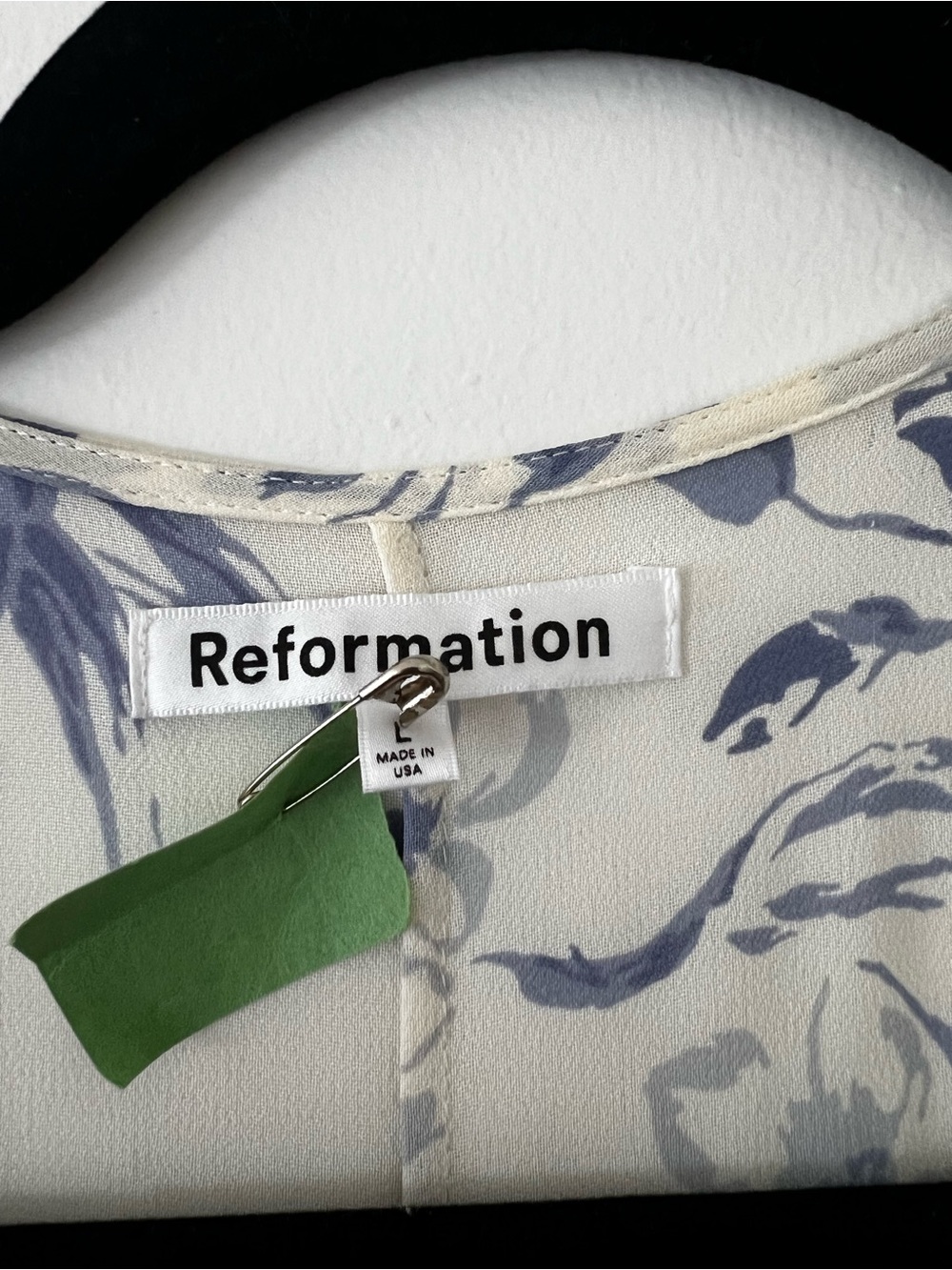 Reformation Blue and White Floral Dress - Picture 5 of 6